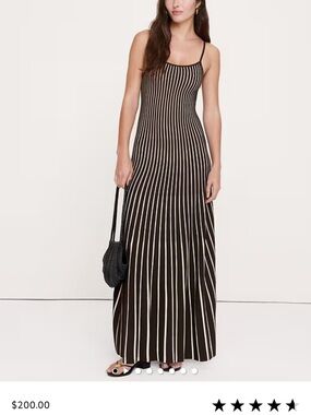 Striped Sculpted Banana Republic maxi dress